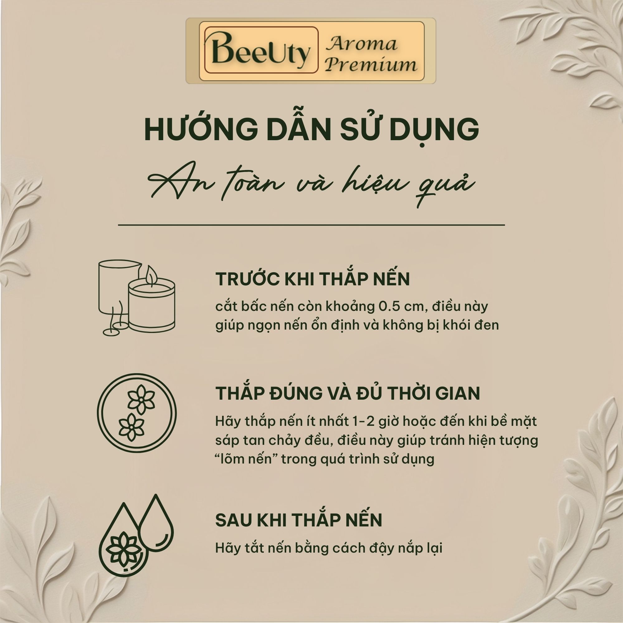 Nến thơm BeeUty Velvet Rose & Oud – 200g